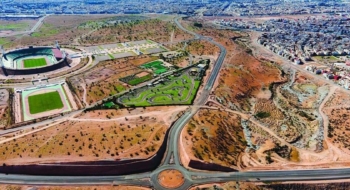 Abords du Grand Stade d'Agadir. Crédit : DR