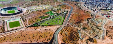Abords du Grand Stade d'Agadir. Crédit : DR