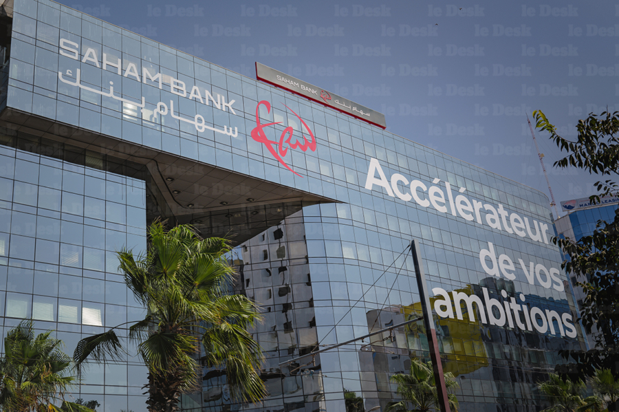Le siège de Saham Bank à Casablanca. Crédit : Le Desk