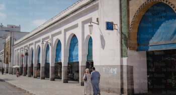 L'entrée du marché central de Casablanca. Crédit : Le Desk