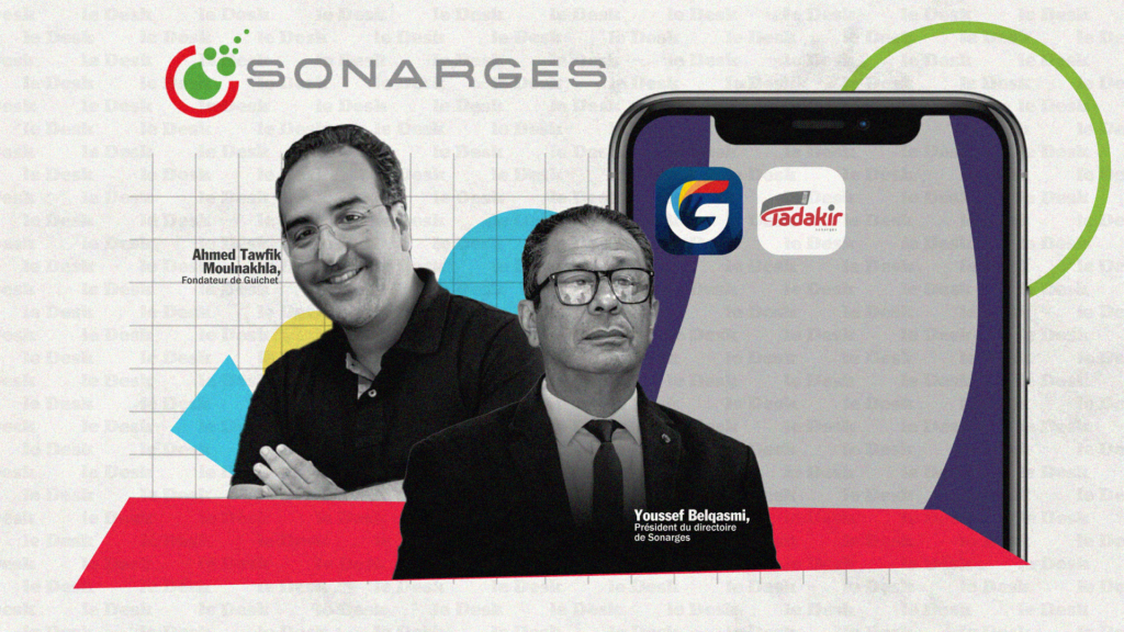 Tawfik Moulnakhla (Guichet Maroc) et Youssef Belqasmi (Sonarges-Tadakir). Création: Mohamed Mhannaoui / Le Desk
