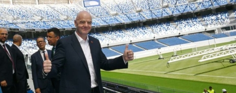Gianni Infantino impressionné par le Grand Stade de Tanger