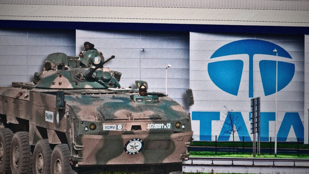 Le blindé Kestrel WhAp 8x8 produit dans l’usine Tata Advanced Systems Maroc (TASM), à Berrechid.
