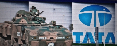 Le blindé Kestrel WhAp 8x8 produit dans l’usine Tata Advanced Systems Maroc (TASM), à Berrechid.