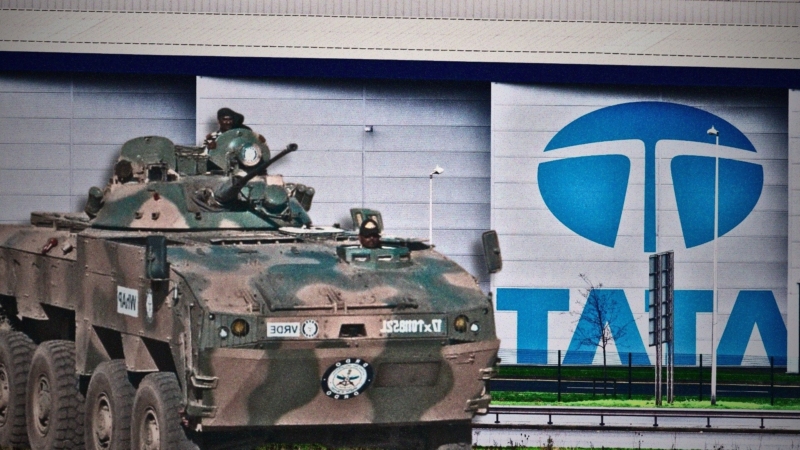 Le blindé Kestrel WhAp 8x8 produit dans l’usine Tata Advanced Systems Maroc (TASM), à Berrechid.