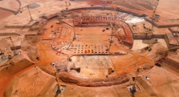Chantier du Grand Stade Hassan II. Crédit : DR