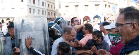 Manifestation GenZ212 à Casablanca. Crédit : Le Desk