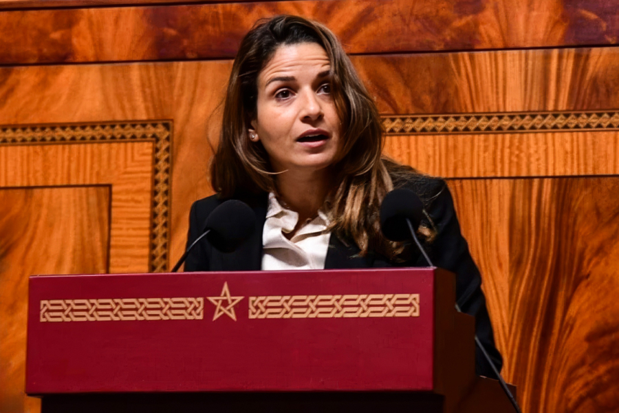 Leila Benali, ministre de la Transition énergétique et du Développement durable.