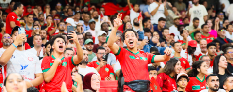 Des supporters au Stade Moulay Abdellah à Rabat. Crédit : MAP