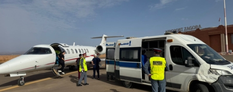 Un avion médicalisé mis à la disposition du ministère de la Santé. Crédit : MSPS