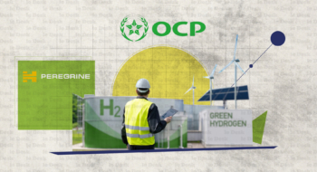 Partenariat Peregrine Hydrogen x OCP. Création : Fatima Zahra Ouazzani Touhami / Le Desk