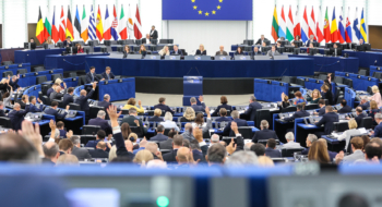 Dans l'enceinte du Parlement européen