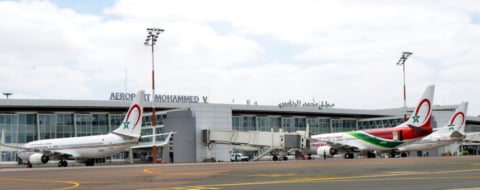 Des avions de RAM stationnés sur le tarmac de l'aéroport Mohammed V de Casablanca