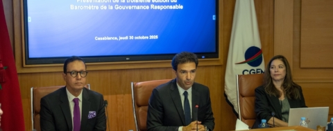 Présentation des résultats de la troisième édition du Baromètre de la Gouvernance Responsable par la CGEM, le 30 octobre.