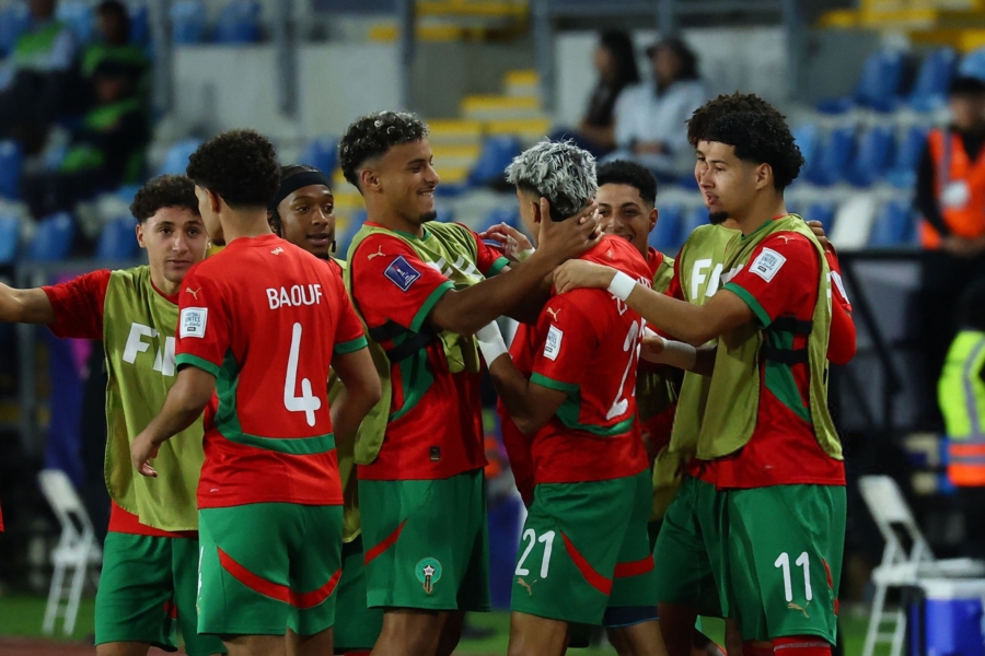 Maroc U20 en quarts de finale de la Coupe du monde. Crédit : DR