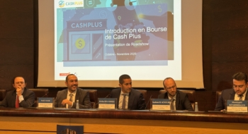 La fintech Cash Plus annonce son entrée en Bourse, à Casablanca. Crédit : Constance Sade / Le Desk