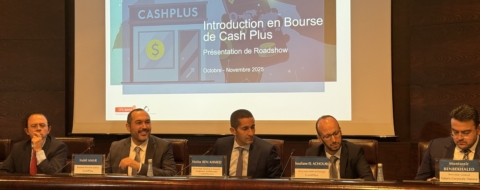 La fintech Cash Plus annonce son entrée en Bourse, à Casablanca. Crédit : Constance Sade / Le Desk