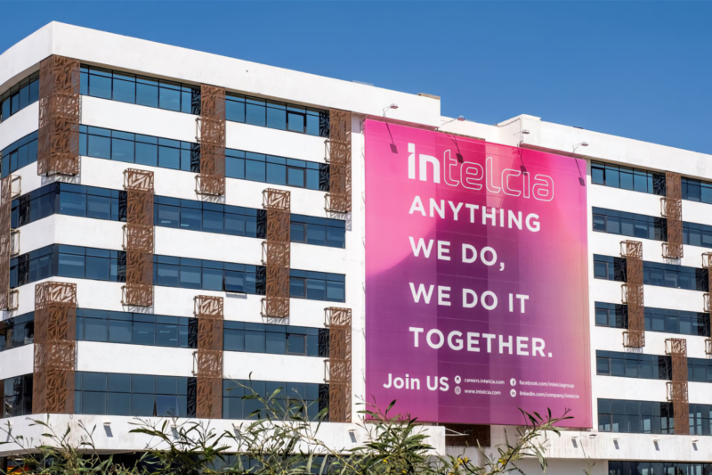 Le siège d'Intelcia à CasaNearshore, à Casablanca