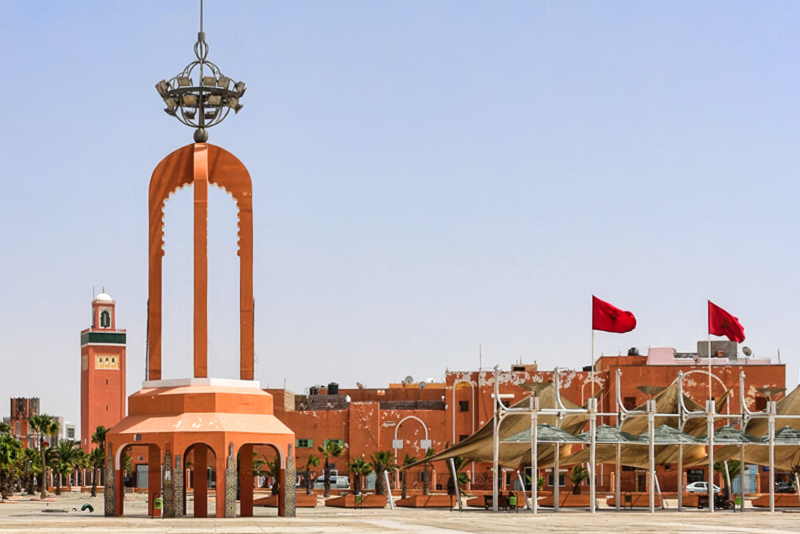 La place du Méchouar à Laâyoune.