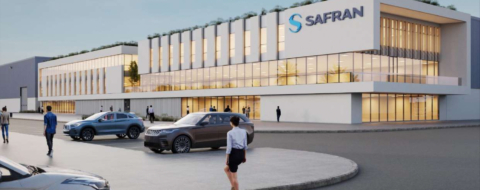 Maquette du futur complexe industriel de Safran à Nouaceur. Crédit : Safran