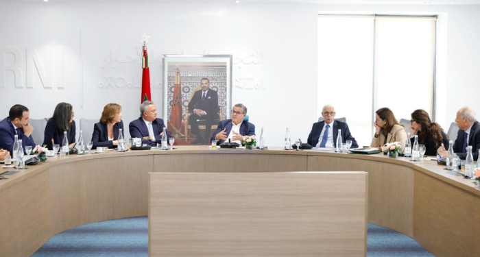 La réunion du bureau politique du RNI, tenue le 1er octobre 2025. Crédit : RNI