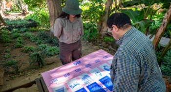 Des participants à la chasse au trésor connectée organisée dans la forêt de Maâmora à Rabat, dans le cadre de l'événement Rabat EnVie 2025. Crédit : CRT-RSK