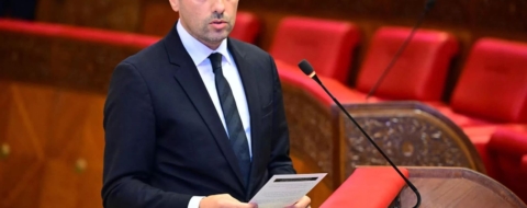 Amine Tehraoui, ministre de la Santé et de la Protection sociale, à la Chambre des représentants. Crédit : MAP