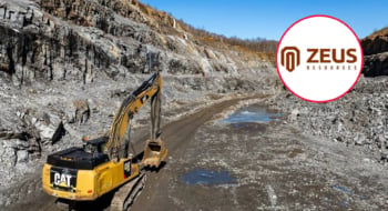 Un engin de mine de la compagnie australienne Zeus Resources (image d'illustration). Montage : Le Desk