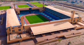 Une vue aérienne du Grand Stade de Marrakech.