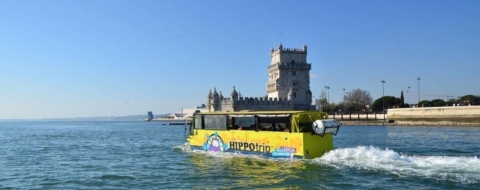 Bus amphibie à Lisbonne