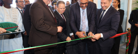 Lors de la cérémonie d'inauguration du siège de l'Académie africaine des sciences de la santé (AAHS) à Dakhla, le 29 novembre 2025.