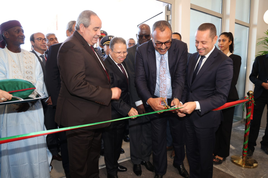 Lors de la cérémonie d'inauguration du siège de l'Académie africaine des sciences de la santé (AAHS) à Dakhla, le 29 novembre 2025.