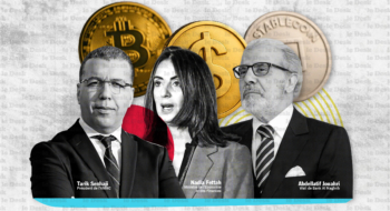 Nadia Fettah, ministre de l'Economie et des Finances, Abdellatif Jouahri, wali de Bank Al Maghrib et Tarik Senhaji, président de l'AMMC