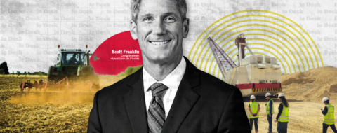 Le congressman républicain Scott Franklin, élu de Floride, à l’origine de l’inscription du phosphate dans la liste américaine des minéraux critiques.