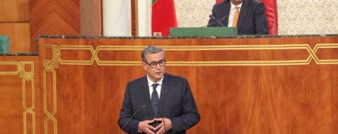 Le chef du gouvernement Aziz Akhannouch devant la Chambre des conseillers