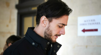 Le chanteur Saad Lamjarred à la cour d'assises de Paris, le 21 février 2023.