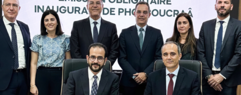 Lors de la cérémonie de signature de l'accord sur l'émission obligataire de Phosboucraa.
