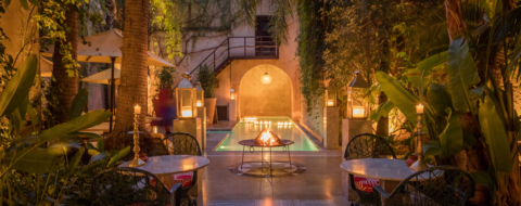 Dans le boutique-hôtel Riad El Fenn, à Marrakech.