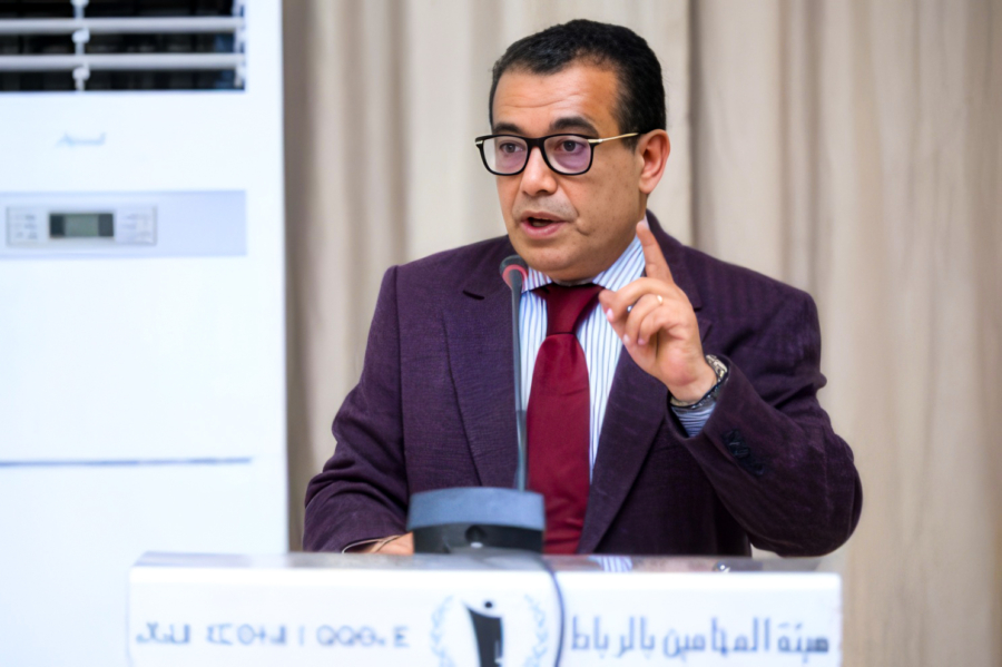Aziz Rouibah, bâtonnier du barreau de Rabat.