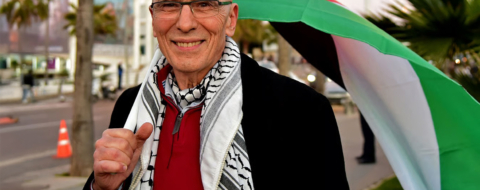 Sion Assidon, lors d’une manifestation pro-palestinienne le 14 février 2019.