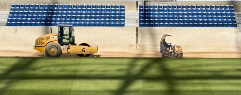 Le Grand Stade de Tanger en fin de travaux.