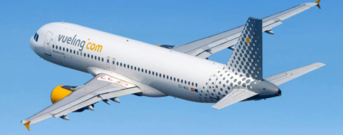 Un avion de la compagnie aérienne espagnole Vueling.