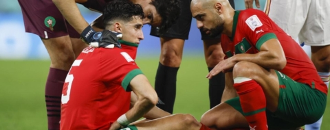 Nayef Aguerd, vice-capitaine des Lions de l'Atlas.