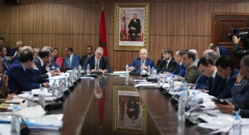 Lors de la réunion de la Commission des finances de la Chambre des conseillers, en présence de Fouzi Lekjaa, ministre délégué chargé du Budget, pour le vote de la première partie du projet de loi de finances 2026, le mardi 3 décembre 2025.