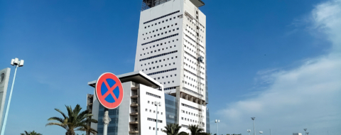Le bâtiment communautaire du port de Casablanca.