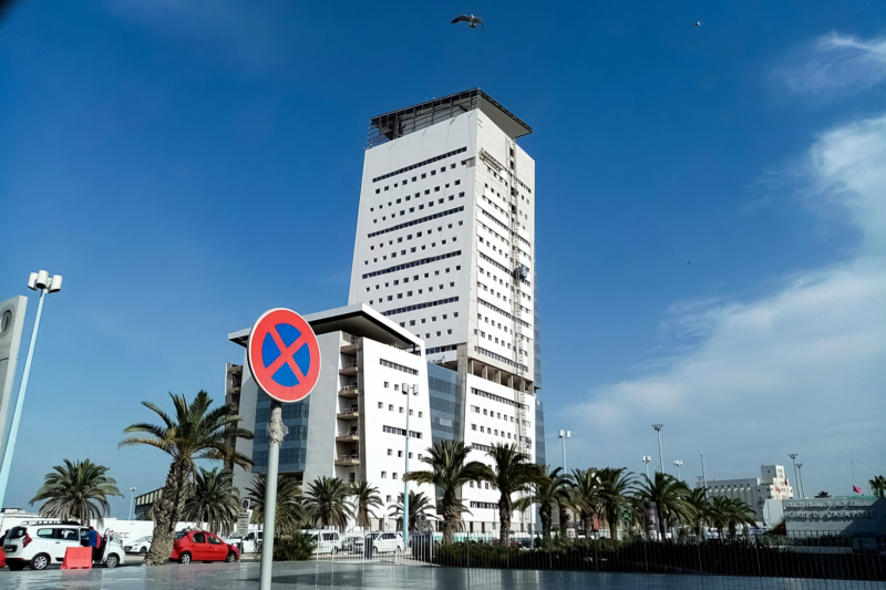 Le bâtiment communautaire du port de Casablanca.