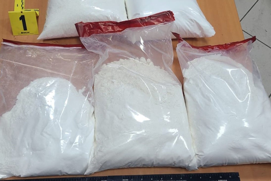 Des sachets de cocaïne saisis lors d'une opération menée par la DGSN.