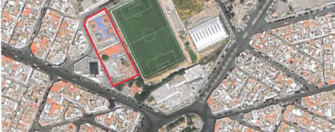Plan d'aménagement du futur complexe sportif Al Fida.