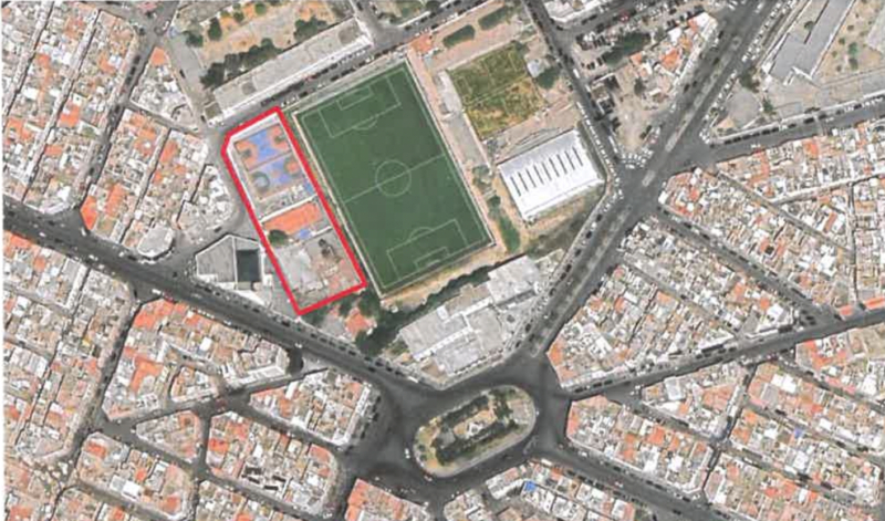Plan d'aménagement du futur complexe sportif Al Fida.
