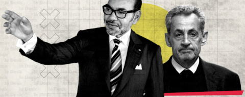 Le roi Mohammed VI et l'ancien président français Nicolas Sarkozy.